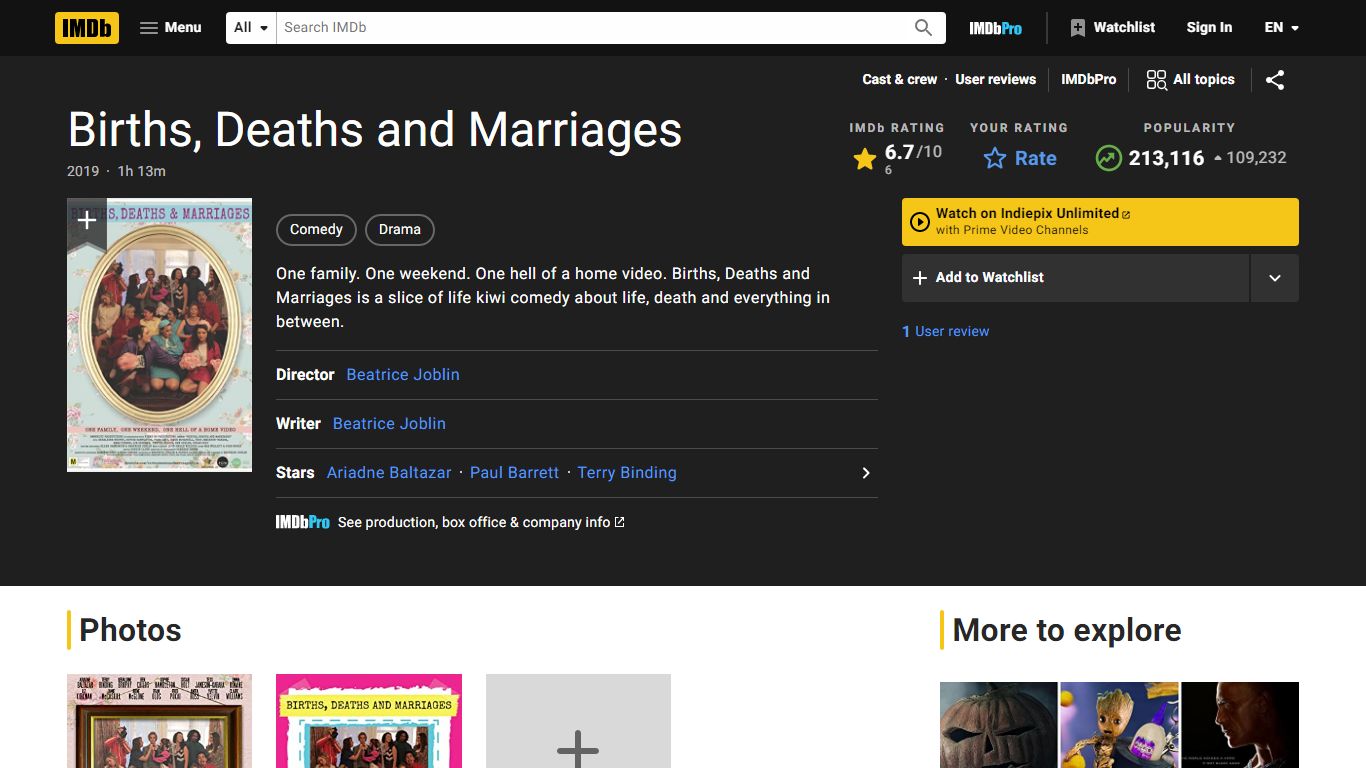 Births, Deaths and Marriages (2019) - IMDb